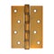 Classic red-colored mortise door hinge, removable with eight self-tapping screws