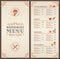 Classic Restaurant Menu Template