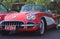 Classic Restored Red And White Corvette Convertible