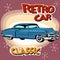 Classic retro car