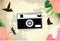 Classic, Retro and Vintage Camera Vector Background Illustration