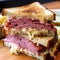 Classic Reuben Sandwich close up