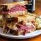 Classic Reuben Sandwich close up