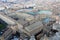 Classic Rome - aerial view to old roof buildings and street