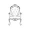 Classic royal armchair