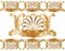 Classic royal gold ornamented