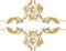 Classic royal gold ornamented card