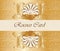 Classic royal gold ornamented card