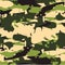 Classic Seamless Military Forest Camouflage Pattern Background.