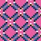 Classic shape seamless boxy diamond pattern pink background print