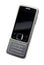 Classic silver-black cell phone isolated with path