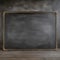 Classic simplicity an empty black chalkboard with clean, versatile surface