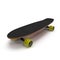 Classic Skateboard 3D Illustration On White Background Isolated