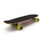 Classic Skateboard 3D Illustration On White Background Isolated