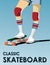 Classic Skateboarding Flat Poster Design