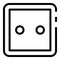 Classic socket icon, outline style