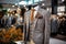 Classic Sophistication Mannequin Showcasing a Stylish Suit in an Elegant Men\\\'s Boutique