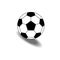 Classic spherical shape soccer ball icon or logo