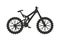 Classic sport bike silhouette pedal race vehicle vector illustration.