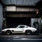 Classic sports car parked in a garage - ai generated image