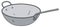 The classic stainless steel chinese pan