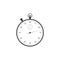 Classic stopwatch icon isolated. Timer icon. Chronometer sign