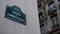 Classic street sign of Avenue Champs Elysees or Elysian Fields located on a house in Paris. France. Shot with parallax