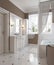 Classic style bathroom decoration, vanity, bath