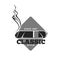 Classic style cigars since 1897 monochrome emblem