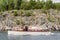 Classic Swedish motoryacht Vigor Stockholm archipelago