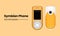 Classic Symbian Mobile Phone - Vector Design