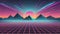 Classic synthwave background