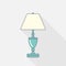 Classic Table lamp. Flat design. Vector illustration