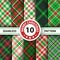 Classic tartan, Picnic tablecloth, Gingham, Buffalo, Lamberjack, Merry Christmas check plaid seamless patterns.