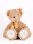 Classic teddy bear on white background