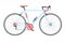 Classic town, road bicycle, detailed vector illustration.
