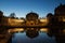 Classic twilight view of Dresden`s historic Zwinger.