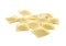 Classic uncooked ravioli pasta isolated