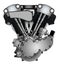 Classic V-twin motorcycle engine