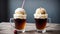 Classic Vanilla Ice Cream Float with Root Beer.AI Generated