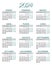 Classic vertical calendar 2024 in Spanish. Days, weeks and months. Print, template