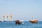 Classic vessels in Muscat, Oman
