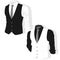 Classic vest, Ñream shirt and tie fashion vector