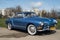 Classic veteran vintage retro German car popular blue Volkswagen Karmann Ghia