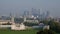 Classic view of Canary Wharf from Greenwich Park