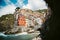 Classic view of Riomaggiore, Cinque Terre, Italy