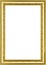 Classic vintage gilded frame on white background.