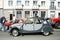 Classic vintage grey Citroen 2CV staying