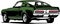 Classic vintage retro legendary American muscle car Ford Mustang Bullitt