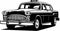 Classic vintage retro legendary American New York taxi cab